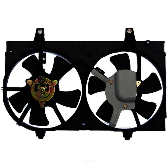 Dual Radiator and Condenser Fan Assembly Fits select: 2002-2003 NISSAN MAXIMA, 2002-2004 INFINITI I35