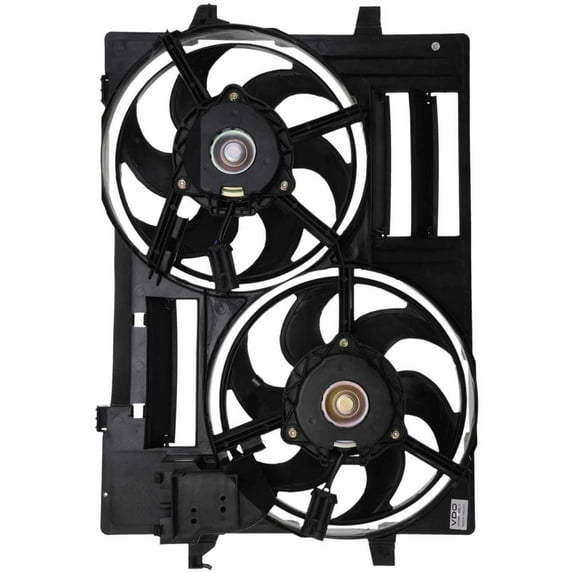 Dual Radiator and Condenser Fan Assembly Fits select: 2002-2007 JAGUAR X-TYPE