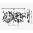 thumbnail image 1 of Dual Radiator and Condenser Fan Assembly Fits select: 2005-2007 FORD FIVE HUNDRED, 2005-2007 FORD FREESTYLE, 1 of 2