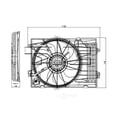 thumbnail image 1 of Dual Radiator and Condenser Fan Assembly Fits select: 2005-2009 HYUNDAI TUCSON, 2005-2006 KIA NEW SPORTAGE, 1 of 4