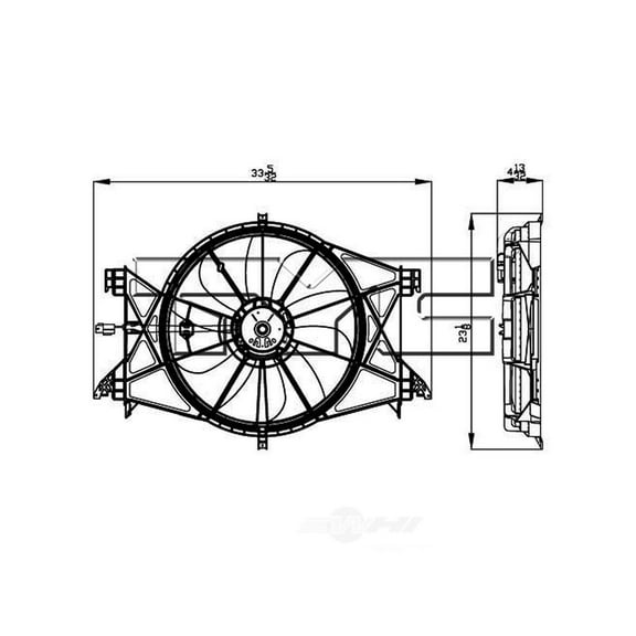 Dual Radiator and Condenser Fan Assembly Fits select: 2013-2019 RAM 1500, 2009-2012 DODGE RAM 1500