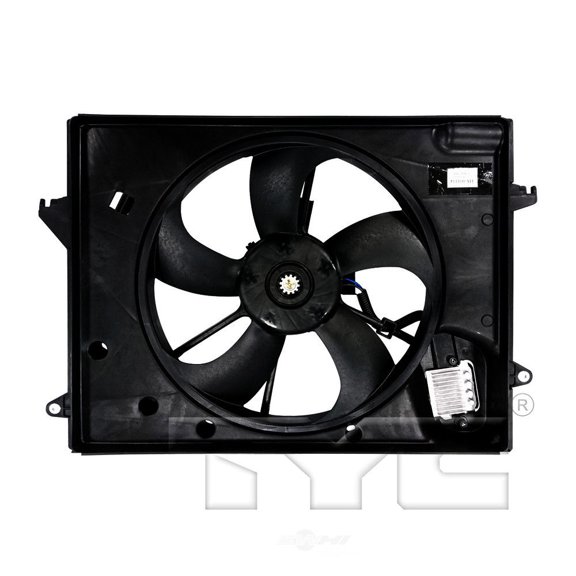 Dual Radiator and Condenser Fan Assembly Fits select: 2015-2017 HYUNDAI SONATA