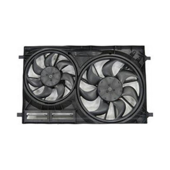 Dual Radiator and Condenser Fan Assembly Fits select: 2015-2019 FORD TRANSIT
