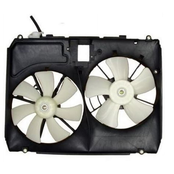 Dual Radiator and Condenser Fan Assembly - Pacific Best Inc. Fit/For 1671120160 04-06 Lexus RX330 - Without MODULE