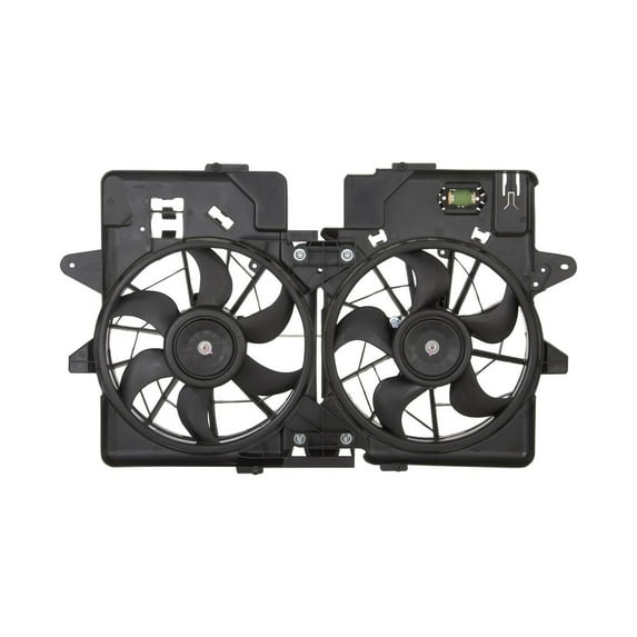 Dual Radiator and Condenser Fan Assembly - Pacific Best Inc. Fit/For 2L8Z8C607GA 01-04 Ford Escape, 01-06 Mazda Tribute 3.0L