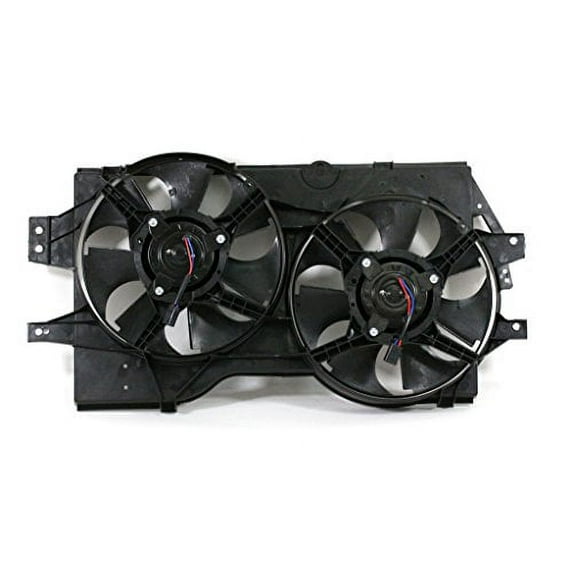 Dual Radiator and Condenser Fan Assembly - Pacific Best Inc. Fit/For CH3115107 96-00 Dodge Caravan Voyager Town & Country