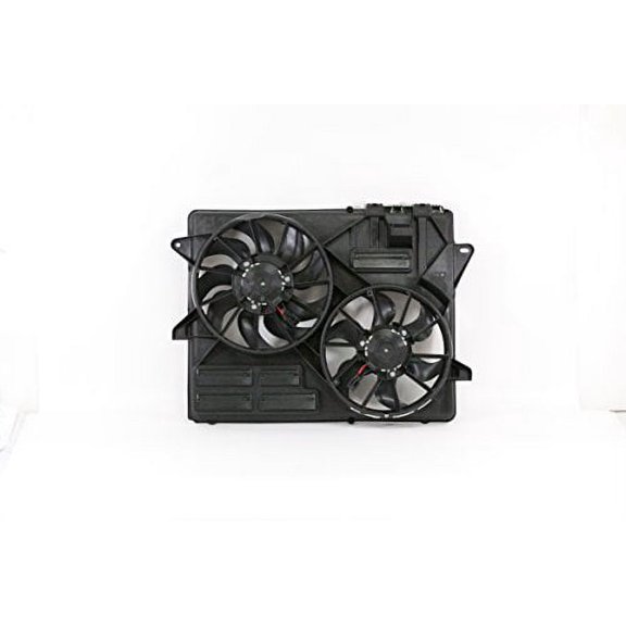 Dual Radiator and Condenser Fan Assembly - Pacific Best Inc. Fit/For FO3115205 15-17 Ford Mustang Coupe/Convertible 3.7L/5.0L