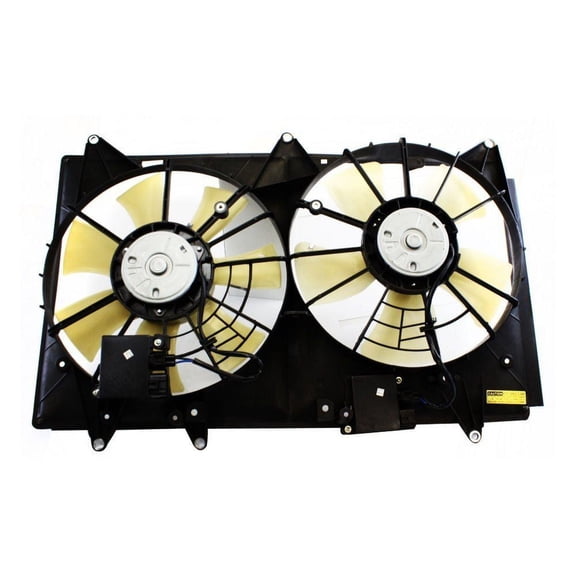 Dual Radiator and Condenser Fan Assembly - Pacific Best Inc. Fit/For MA3115139 07-09 Mazda CX-7 - Without Controller Module