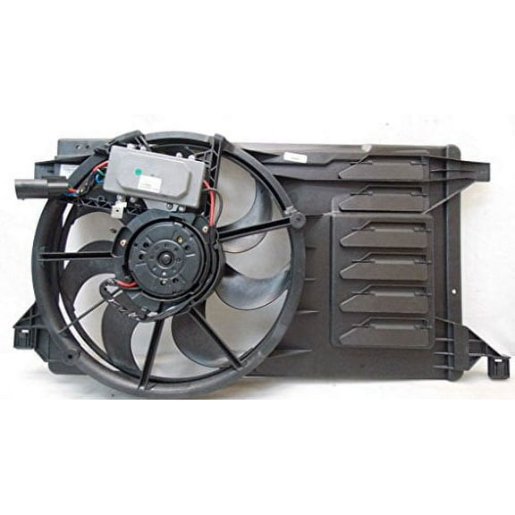 Dual Radiator and Condenser Fan Assembly - Pacific Best Inc. Fit/For MA3115144 10-13 Mazda Mazda3 2.0/2.3/2.5L L4