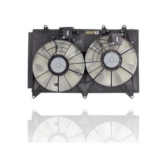 Dual Radiator and Condenser Fan Assembly - Pacific Best Inc. Fit/For MA3115159 10-12 Mazda CX7 2.5L With Control Module - L55515025B