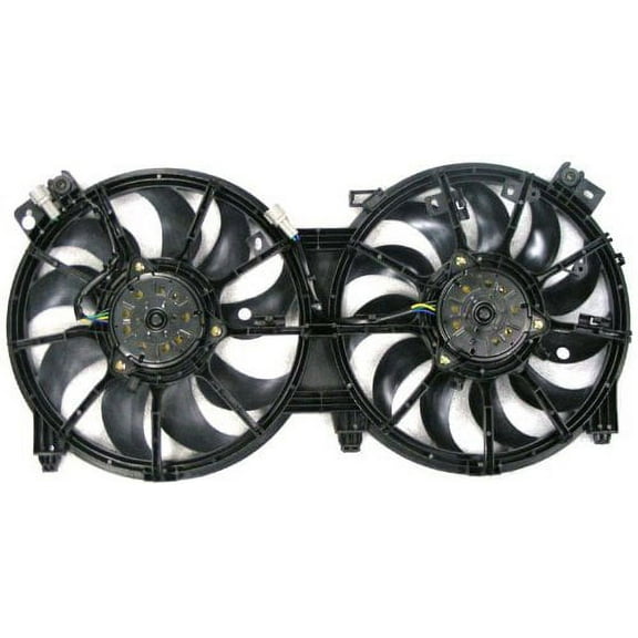 Dual Radiator and Condenser Fan Assembly - Pacific Best Inc. Fit/For NI3115134 07-18 Nissan Altima Sedan, 08-13 Coupe 2.5/3.5L