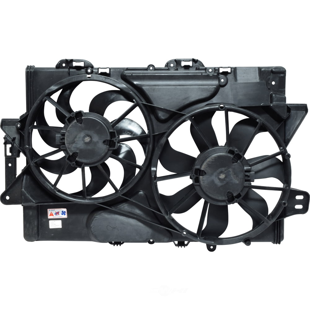 Dual Radiator and Condenser Fan Assembly -- Radiator-Condenser Fan Assy Fits select: 2008-2009 CHEVROLET EQUINOX LT, 2008-2009 PONTIAC TORRENT