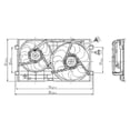 thumbnail image 1 of Dual Radiator and Condenser Fan Assembly for Volkswagen Beetle 98-06 VW3115101, 1 of 3