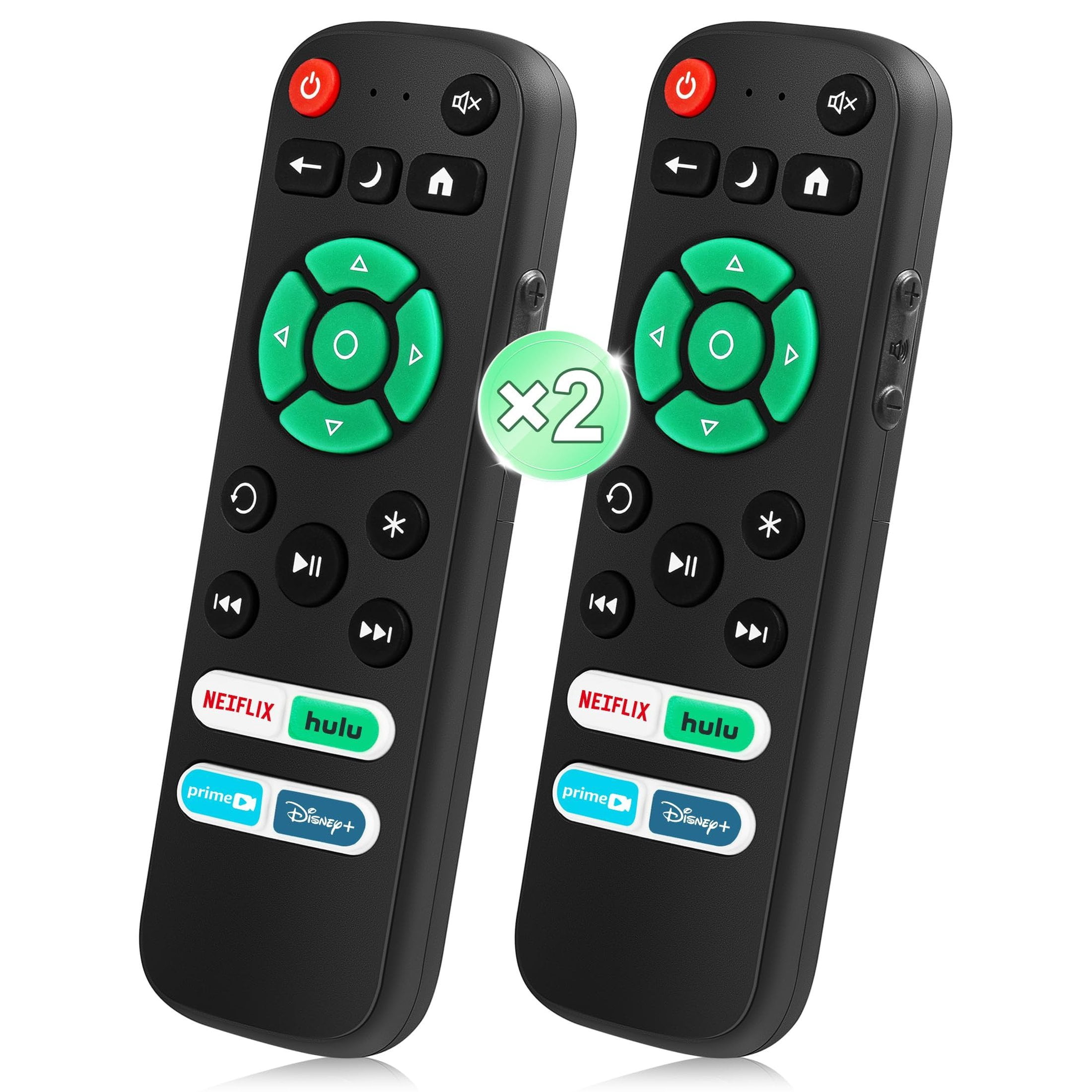 Dual Remote Dual Remote Control Set for TCL Sharp Insignia Onn Element Philips TVs ...