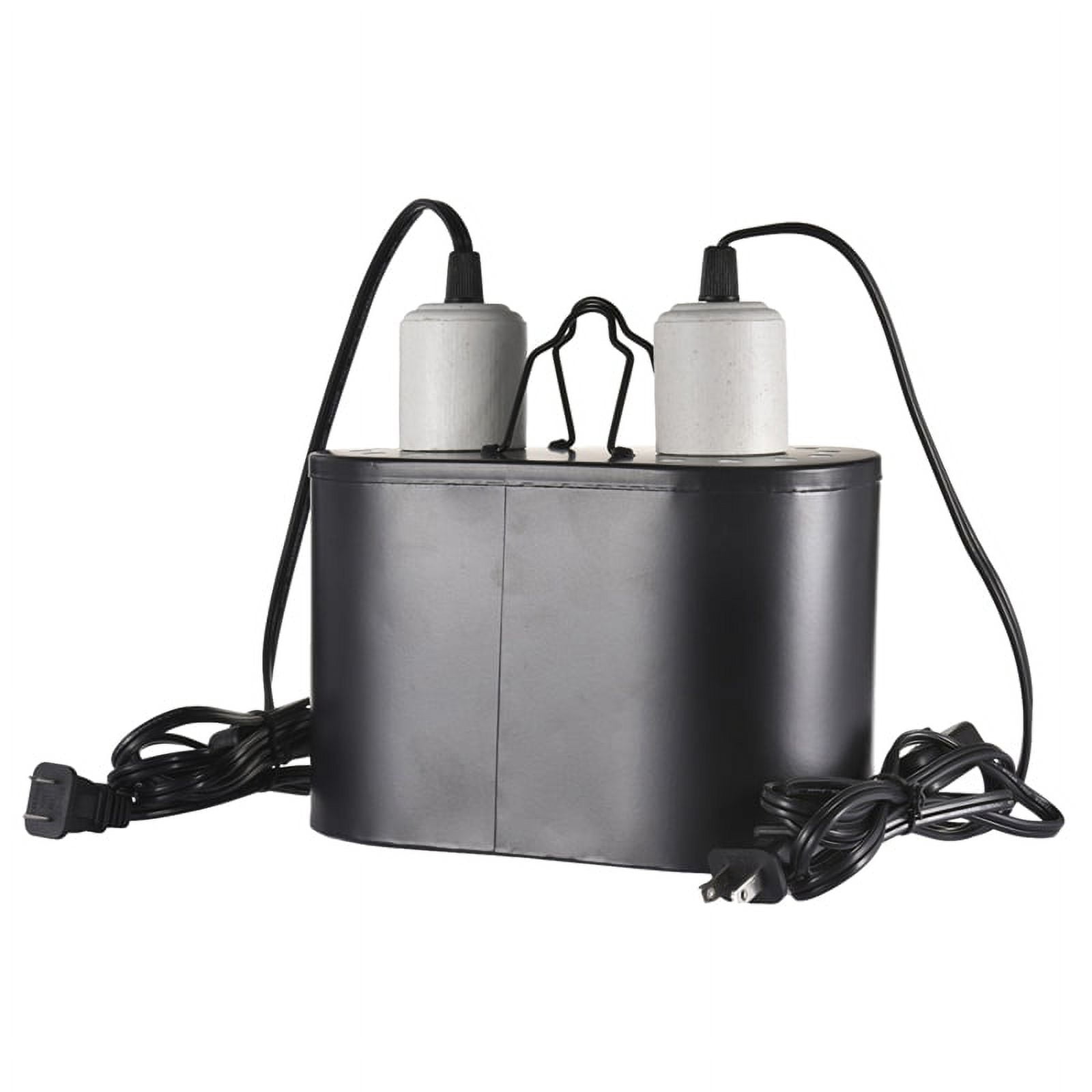Dual Reptile Light Fixture Dual Heating Lamp UVB Light Fixture for Reptile Dome Heat Lighting Lamp Combo