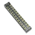 thumbnail image 1 of Dual Rows 12 Positions 600V 15A Wire Barrier Block Terminal Strip TB-1512L, 1 of 3
