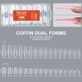 thumbnail image 1 of Dual Sandwich Nail Forms,256Pcs Sandwich Dual Nail Forms for Builder Gel,16 Sizes,Reusable Long Coffin Stiletto Square Molds for Poly Gel DIY Salon,No Shift Top and Bottom Nail Extension Forms Kit, 1 of 5