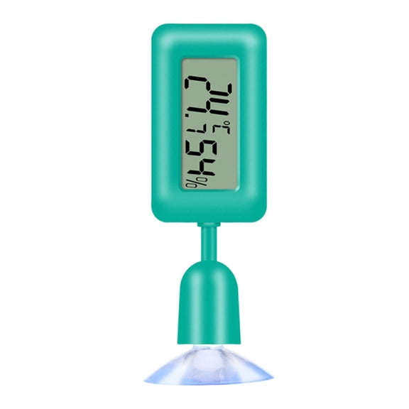 Dual Scale Digital Thermometer And Hygrometer For Reptiles With 360 Degree Viewing Angle And Suction Attachment