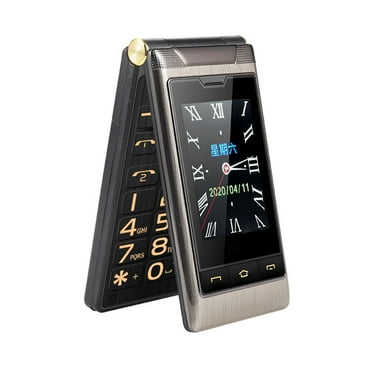 A Dual Screen Flip Phone With 3.0In Display, 5900Mah Battery, Dual Sim, Fm Radio, Camera, Flashlight, Large Keypad - Unlocked Senior Cell Phone For Elderly (Gsm 850/900/1800/1900Mhz)