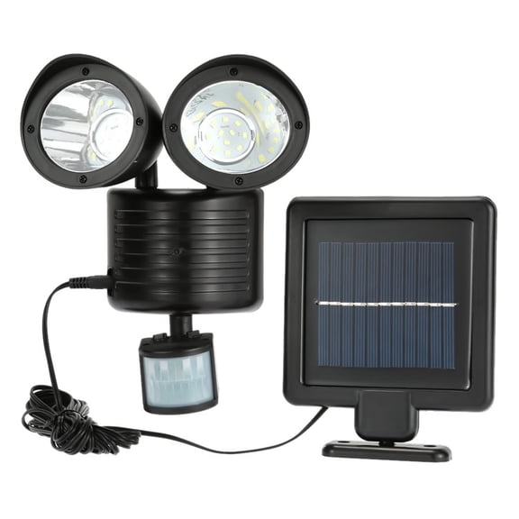 Dual Security Detector Solar Spot Light Motion Sensor Outdoor 22 LED Floodlight