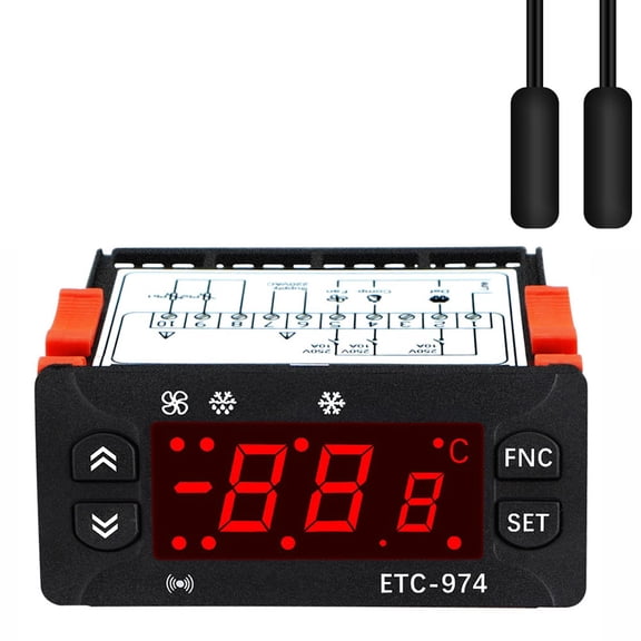 Dual Sensor Digital Thermostat Etc974 For Reliable Temperature Control