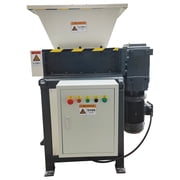 Dual-Shaft Shredder 220V 3-Phase Multi Material Metal Plastic Waste Crusher with Safety Cover