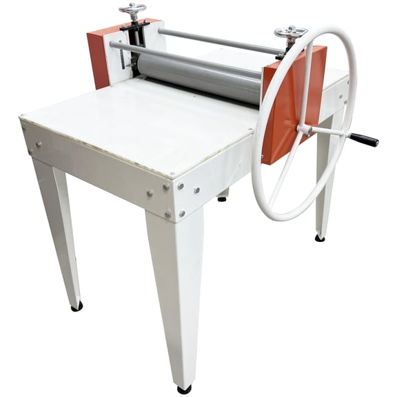 Dual Shaft Stainless Steel Manual Clay Slab Machine with Precise Measurement Scale for Pottery Ceramic Art