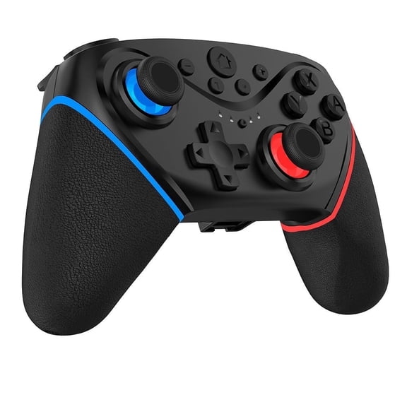 DASH Wireless Gaming Controller Dual Shocks with Turbo Vibration for Switch/PC/PS/Android/IOS/360 Steam TV Box, Black