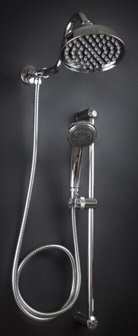 Dual Shower Head - Beacon 4 - Brushed Nickel