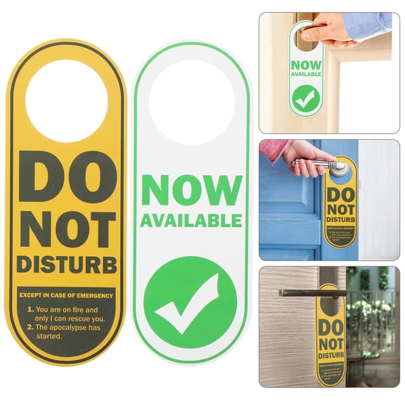 Dual Side Door Tag Hotel Door Knob Hanger Sign Office Hotel Door Hanger Do Not Disturb Hanger