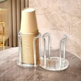 thumbnail image 1 of Acrylic Cup Holder Organizer - Space-Saving Storage Rack for Disposable Cups - Stylish Countertop Display Stand for Home,Office and Party Supplies, 1 of 6
