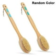 thumbnail image 1 of Dual-Sided Bath Shower Brush Back Scrubber Body Exfoliator -Wooden Handle Exfoliating Body Brush With Stiff Natural Bristles And Soft Nylon Bristles For Wet Or Dry Brushing, 1 of 5