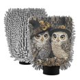 thumbnail image 1 of Dual-Sided Car Wash Gloves Car Washing Mitts with Elastic Cuffs Two Owls Wearing Witches' Hats, 1 of 8