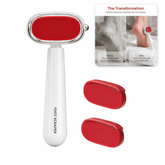 Calluu Dual-Sided Foot Callus Remover, Stainless Steel Foot File with ...