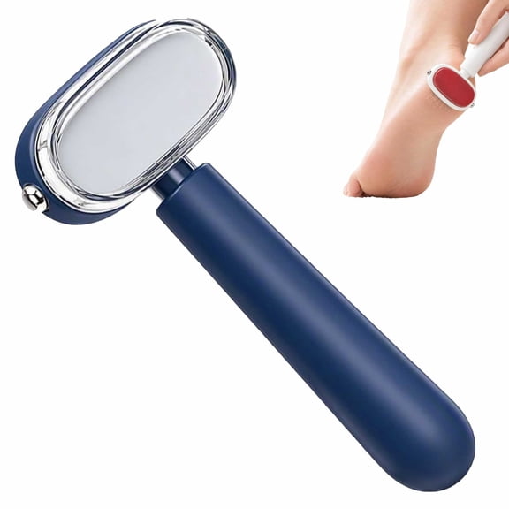 Dual-Sided Foot Callus Remover, Stainless Steel Foot File and Heel Scraper, Portable Pedicure Tool for Home Bathroom Travel Use