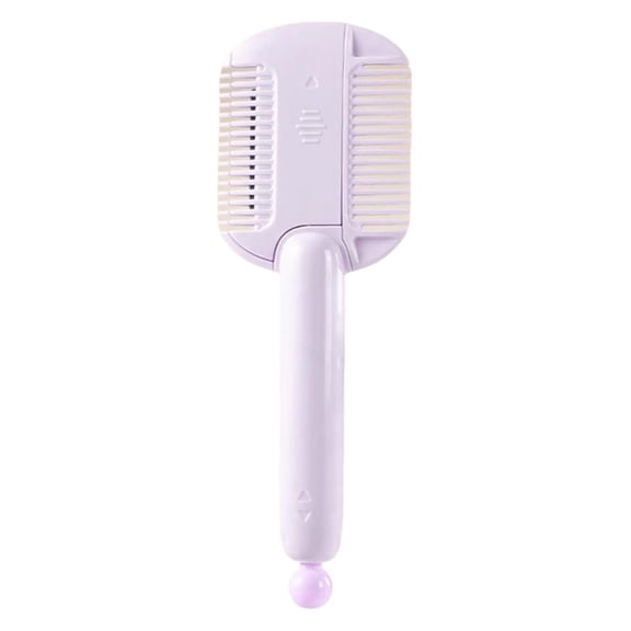 Dual-Sided Hair Trimming Razor Comb, Portable Thinning and Bangs Cutting Tool with ABS Handle & Stainless Steel Blade, Dreamy Purple