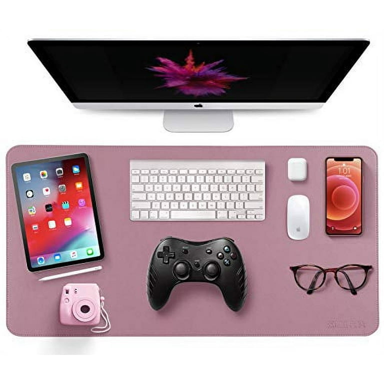 Desk Protector Blotter Pad on Top of Desks PU Leather Office Desk Writing Mat Computer Laptop Gaming Under Keyboard Mouse Pad Desk Decor Accessories