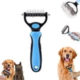 thumbnail image 1 of Dual-Sided Pet Grooming Comb for Dogs & Cats, Deshedding and Dematting Brush for Tangles, Knots & Loose Fur, 1 of 6