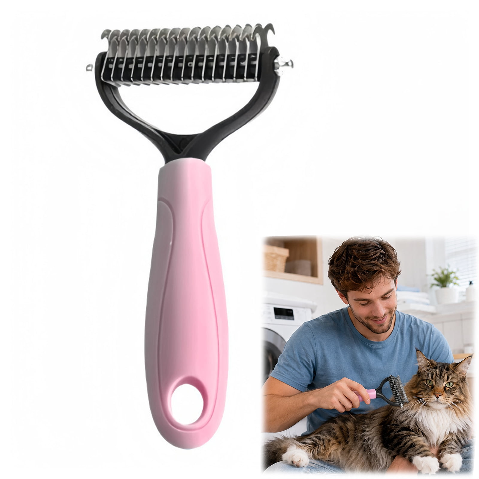 Dual-Sided Pet Grooming Comb for Dogs & Cats - Pet Grooming Tool, 2026 ...