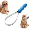 thumbnail image 1 of Dual Sided Shedding Blade for Cats & Dogs, Stainless Steel Shedding Blade Deshedding Tool, Curry Comb Pet Grooming Brush for Loose Hair Removal on Short & Long Coats, 1 of 7