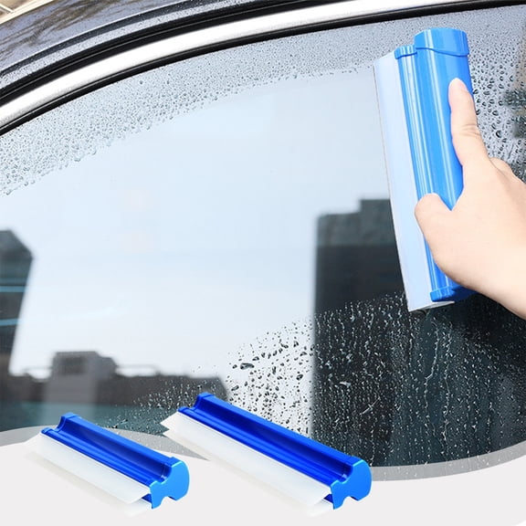 Dual Silicone Car Squeegee Scratch Free Noise Free Windshield Water Wiper Flexible Auto Window Body Drying Cleaning Tool for Car Washing Detailing