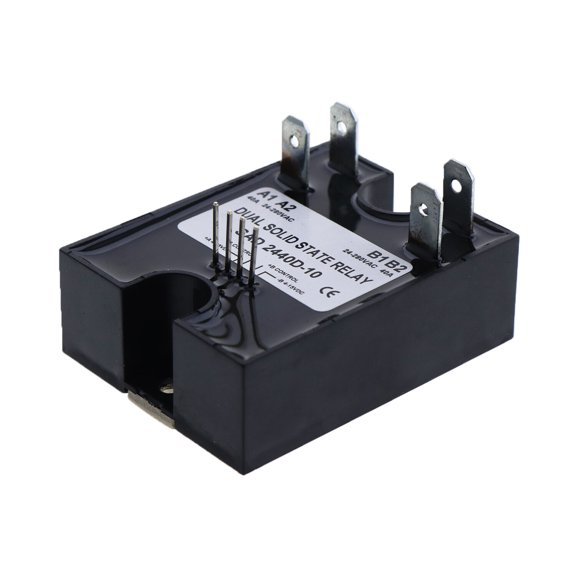 Dual Solid State Relay SSR 4-15VDC Input 280VAC 40A D2440D-10 Random Turn On