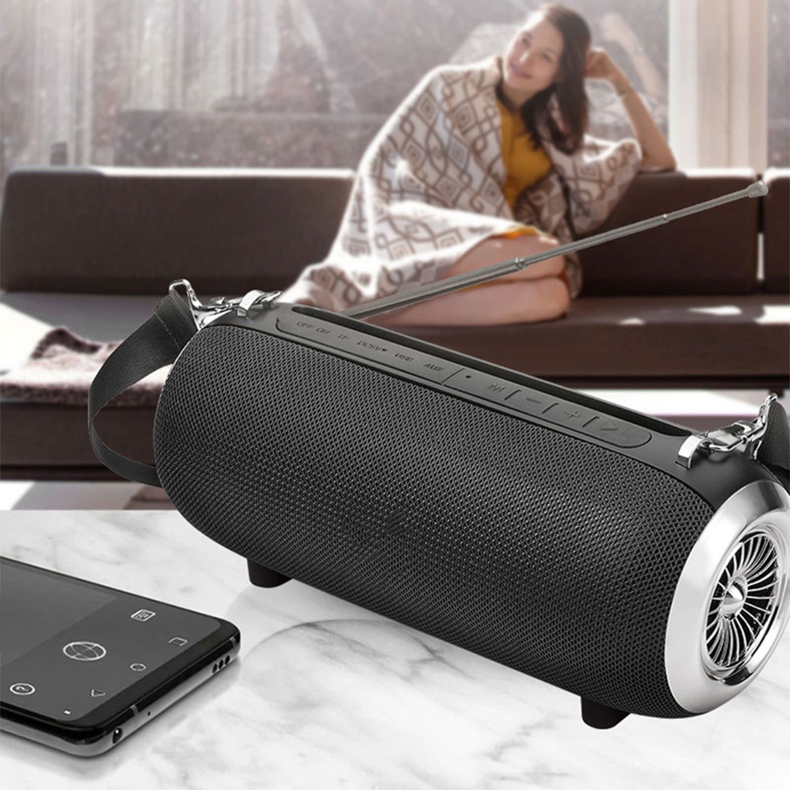 Dual Speaker Bluetooth Speaker Large Volume Outdoor Portable