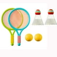 thumbnail image 1 of Dual Sport Racket Combo Set - Badminton Tennis Pair with Shuttlecocks Balls Interactive Family Activity Indoor Outdoor Recreation Game Lightweight Kit, 1 of 8