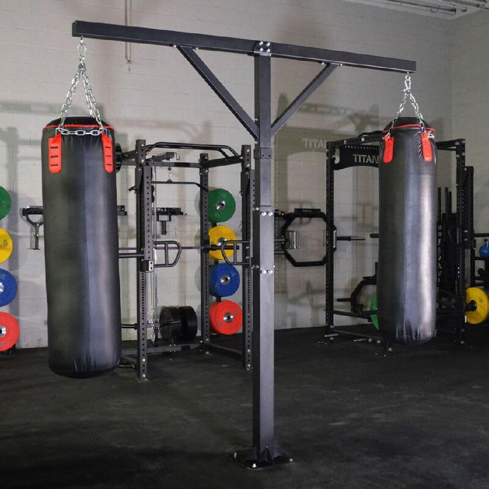 Dual Station Heavy Bag Boxing Stand for Home Gym | 300 lb. Capacity | Sturdy Steel Construction