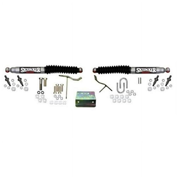 Dual Steering Stabilizer Kit with Black Boot