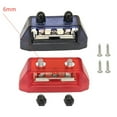 thumbnail image 1 of Dual Stud Bus Bar Power Distribution Block 12-48V 250A for Car Boat RV Marine Solar System (2 Pack) 6MM, 1 of 9
