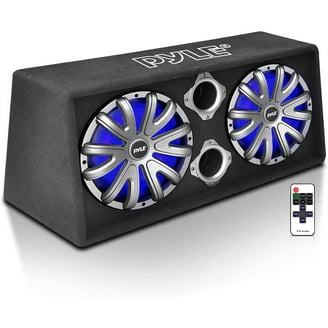 Pyle 12-Inch 600W Enclosed Carpeted Car Audio Subwoofer Tube