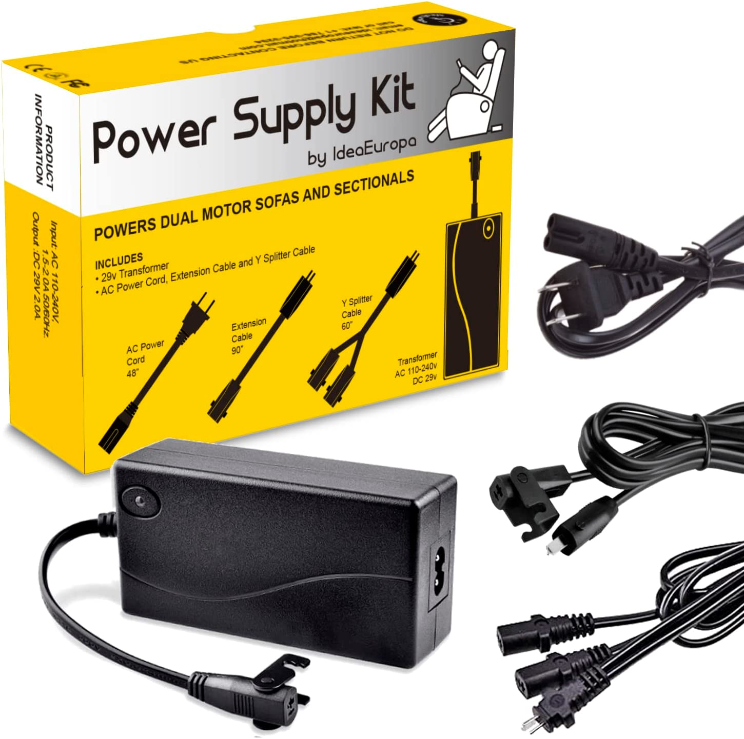 Dual Supply Transformer Kit For Electric Reclining Furniture Recliner