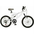 thumbnail image 1 of Cycle Force Dual Suspension Mountain Bike, 20 inch wheels, 15 inch frame, Men's Bike, White - 10020W, 1 of 2
